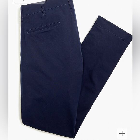 J. Crew NWT Men's Slim-Fit Tech Pants with Stretch Navy Blue Size 32 x 32 - Picture 13 of 14